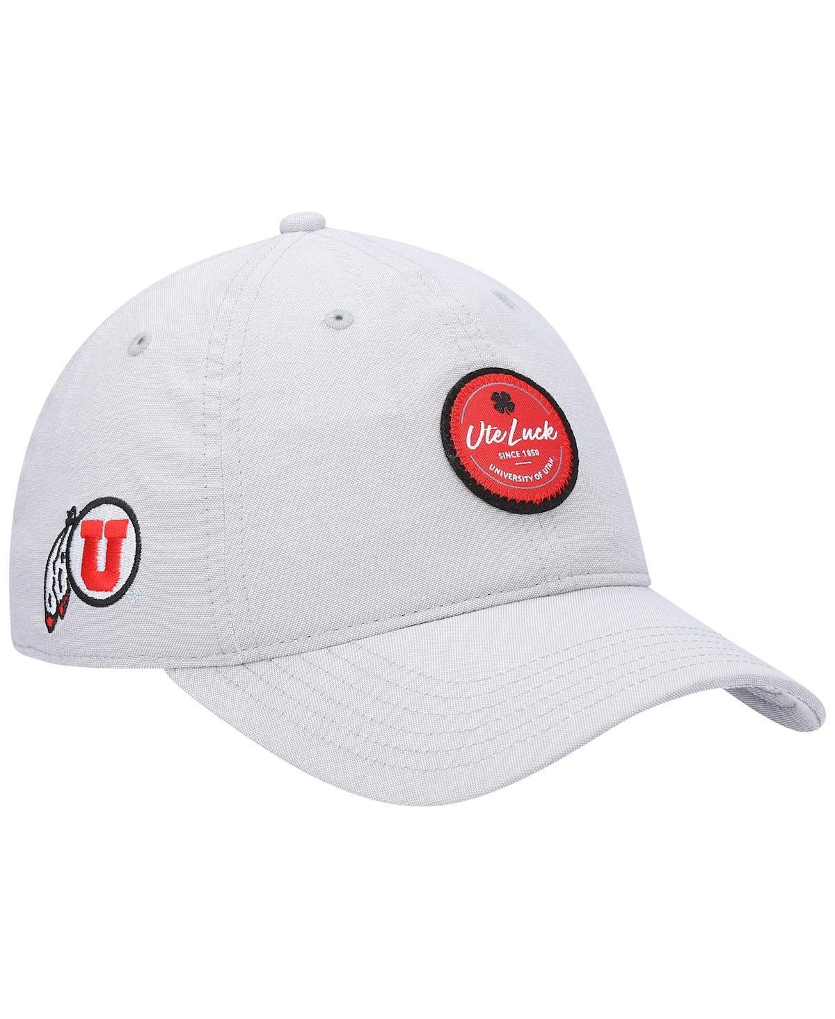 Mens Gray Utah Utes Oxford Circle Adjustable Hat Product Image