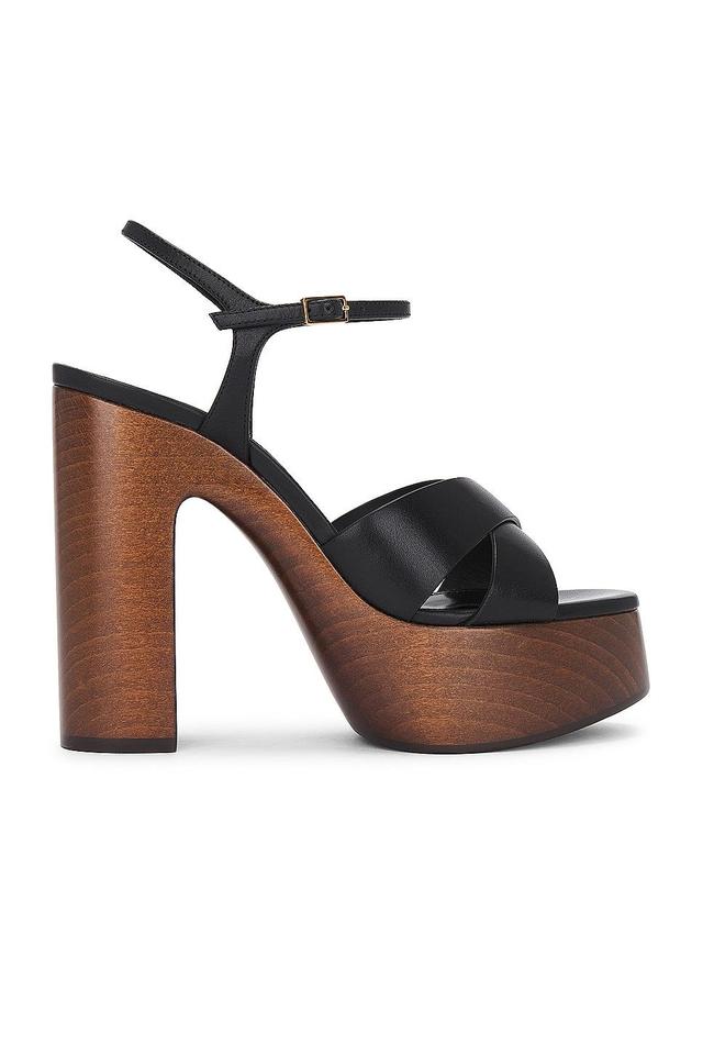 Saint Laurent Bianca Platform Sandal in Black Product Image