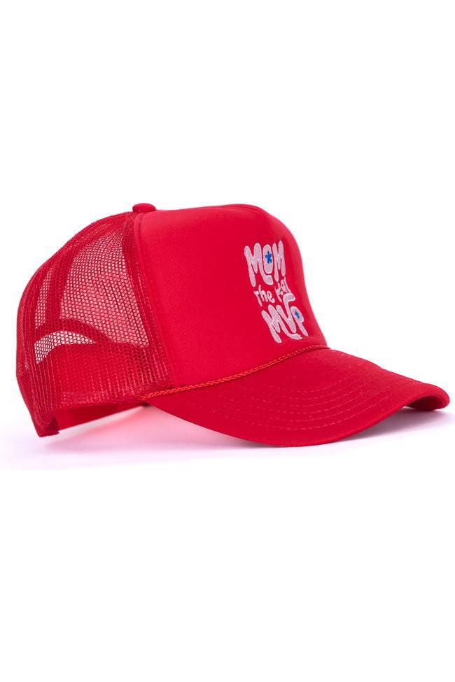 Mom The Real MVP Red Trucker Hat FINAL SALE Product Image