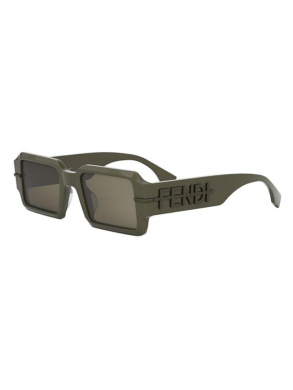 Men's Fendigraphy Acetate Rectangle Sunglasses Product Image