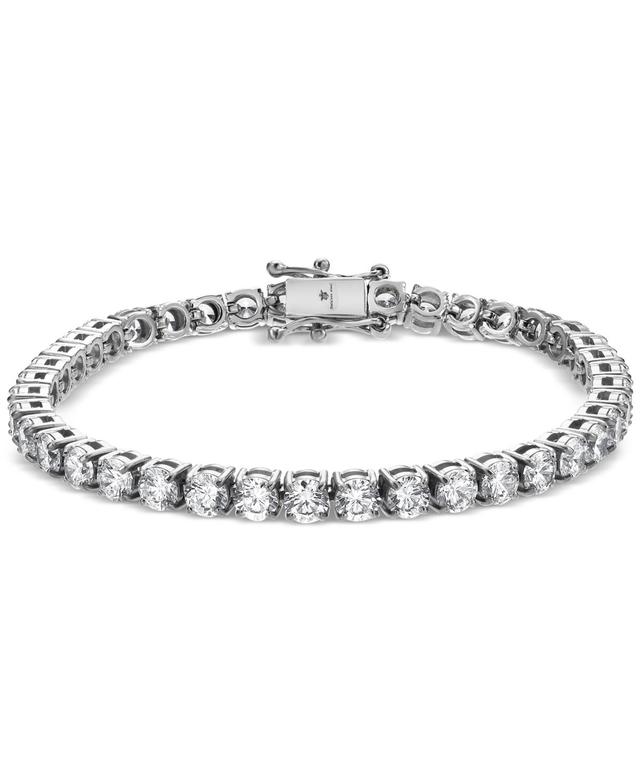 Blackjack Mens Cubic Zirconia Tennis Bracelet in Stainless Steel Product Image