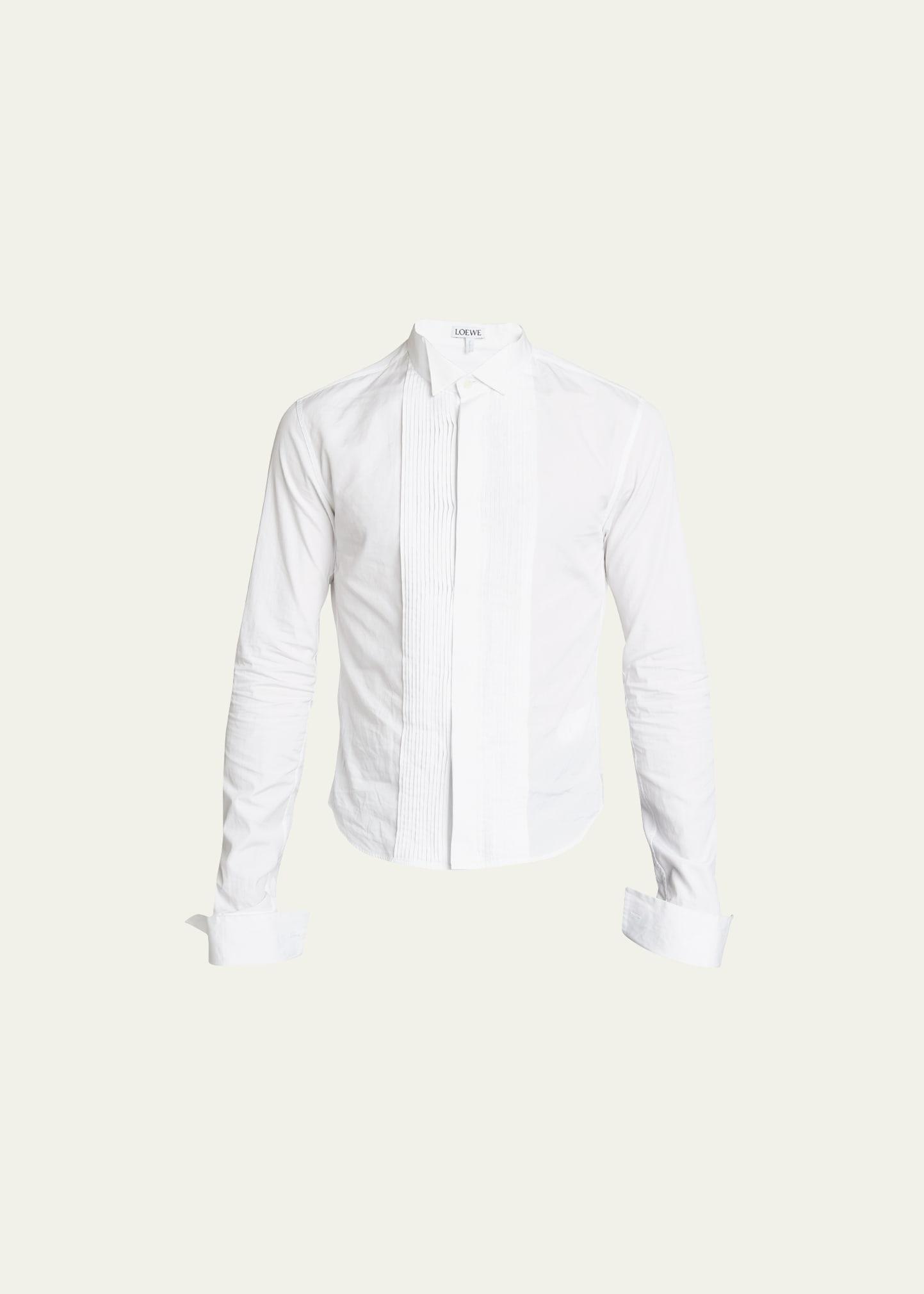 Mens Pleated Tuxedo Bib Shirt Product Image