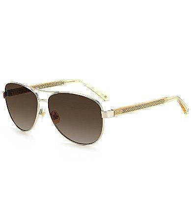 kate spade new york Fara 57mm Aviator Polarized Sunglasses Product Image