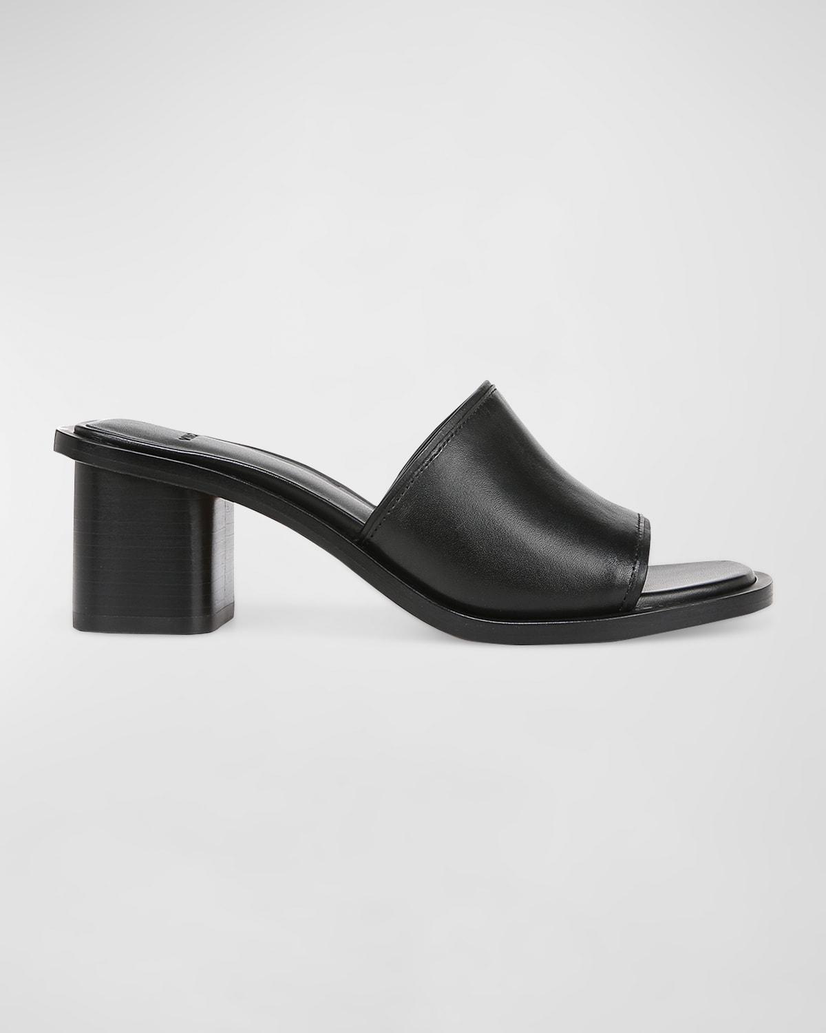 Donna Leather Mule Sandals Product Image