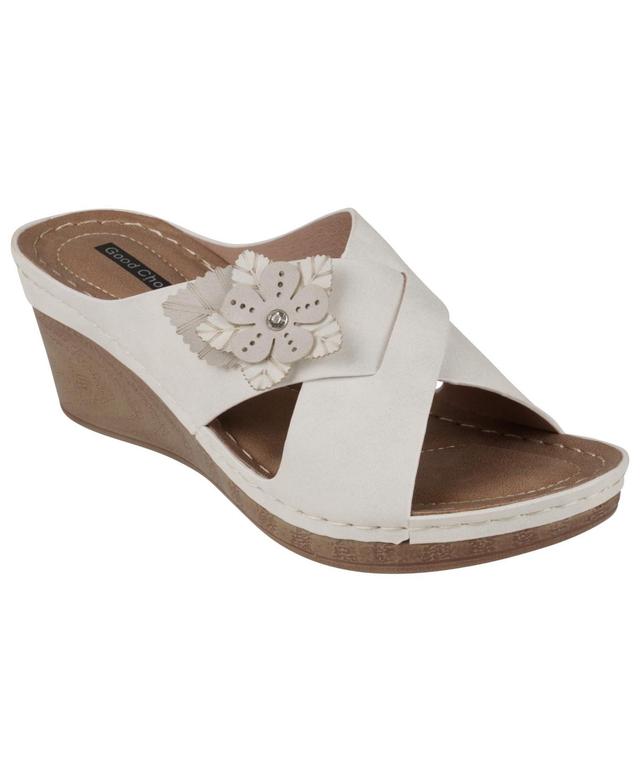 Gc Shoes Womens Selly Flower Wedge Sandals Product Image