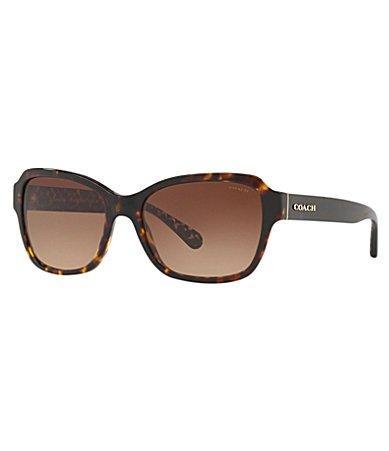 COACH Womens Signature Black Sunglasses Product Image