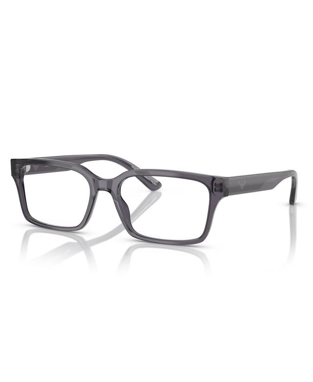 Emporio Armani Mens Polarized Eyeglasses, EA3244 - Transparent Dark Gray Product Image