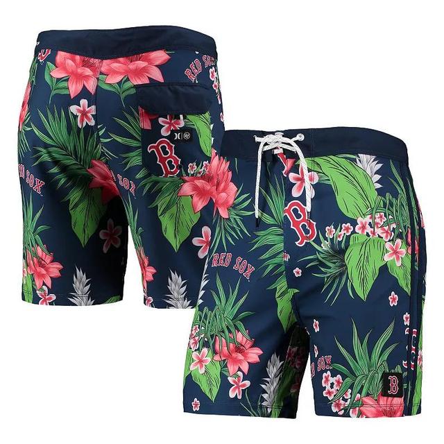 Mens Hurley x 47 Boston Red Sox Phantom Tailgate Swim Shorts Blue Product Image