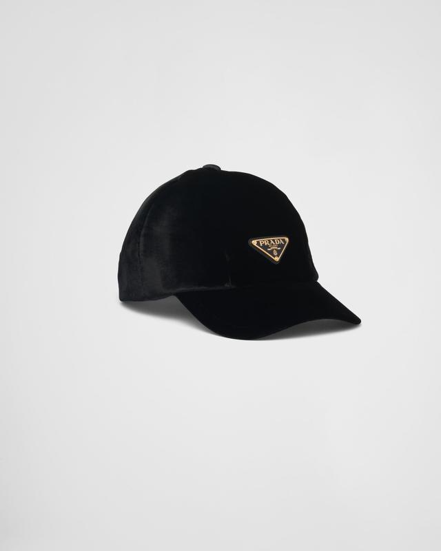 Velvet baseball cap Product Image