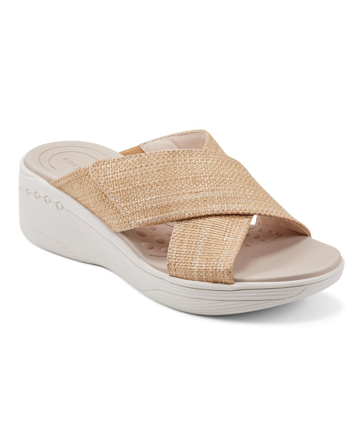 Easy Spirit Bindie Womens X-Band Wedge Slide Sandals Product Image