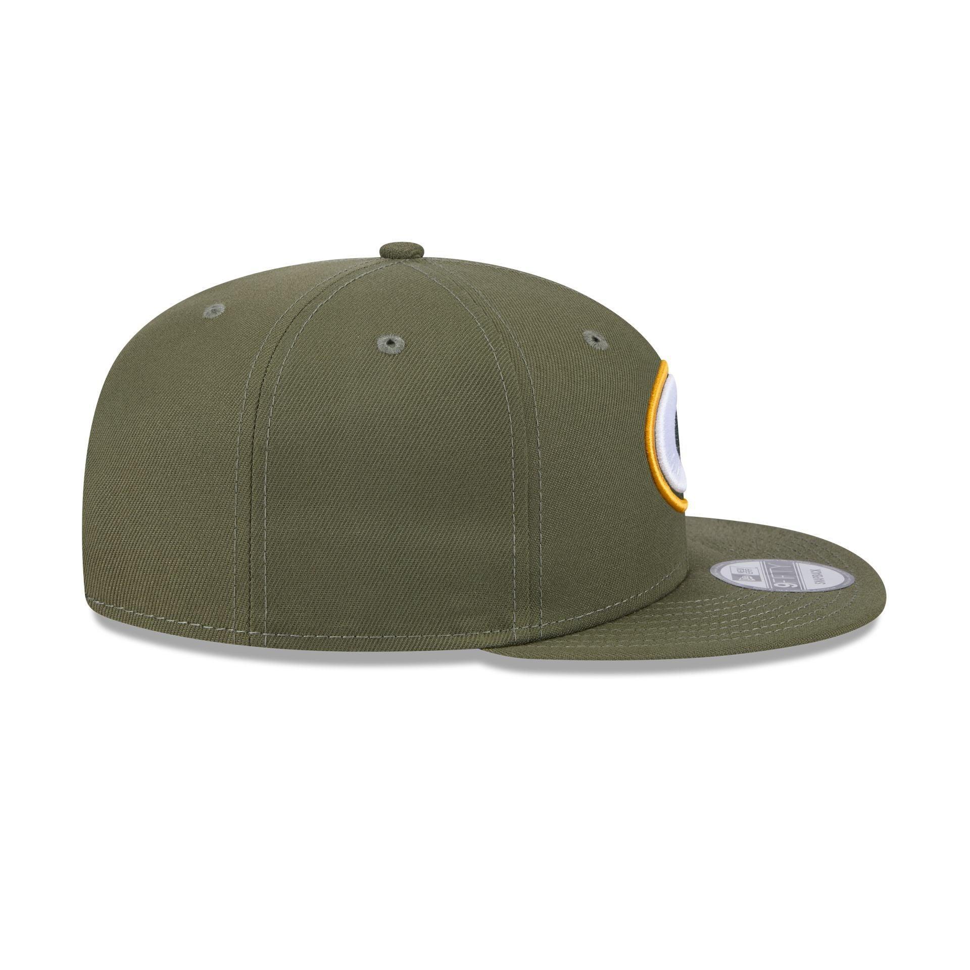 Green Bay Packers Olive 9FIFTY Snapback Hat Male Product Image