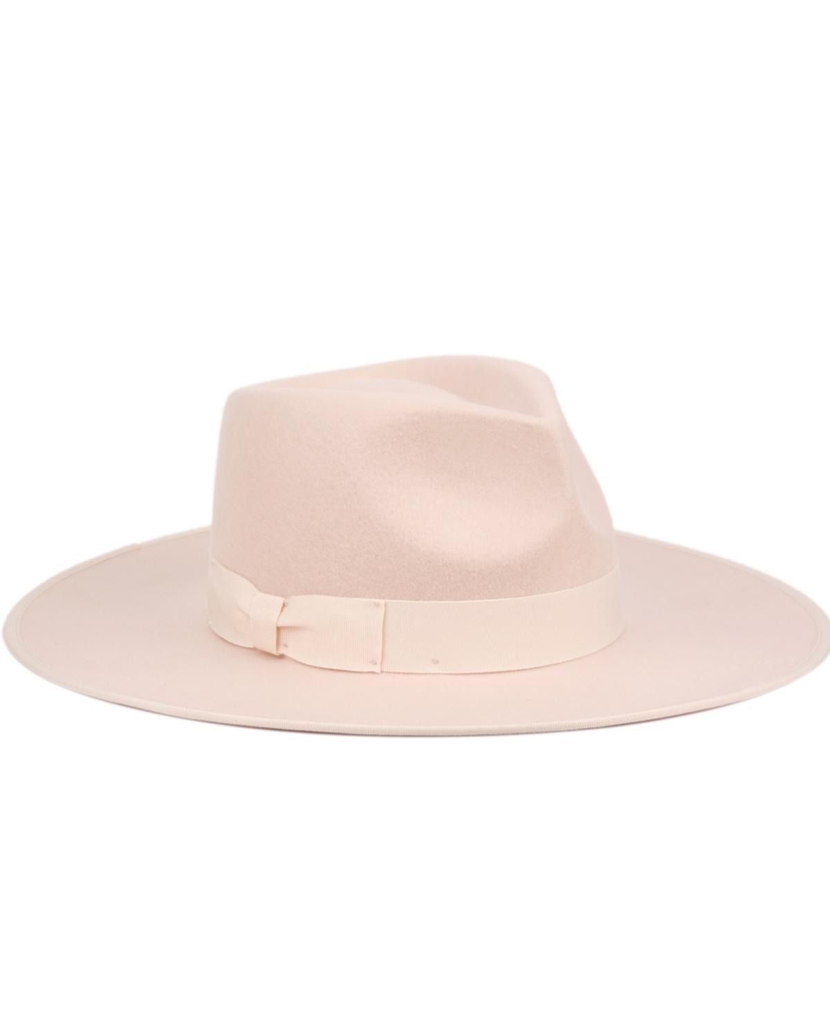 Angela & William Womens Wide Brim Felt Rancher Fedora Hat Product Image