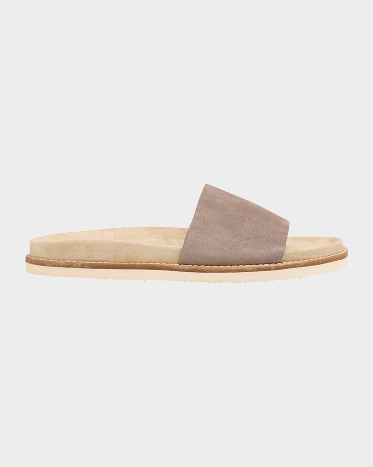 Men's Suede Slide Sandals Product Image