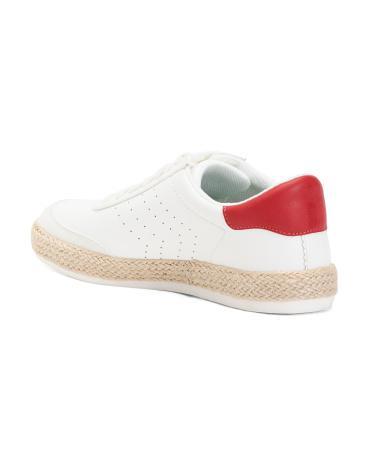 Madison Fun Lace Up Sneakers for Women | Leather/Textile Product Image