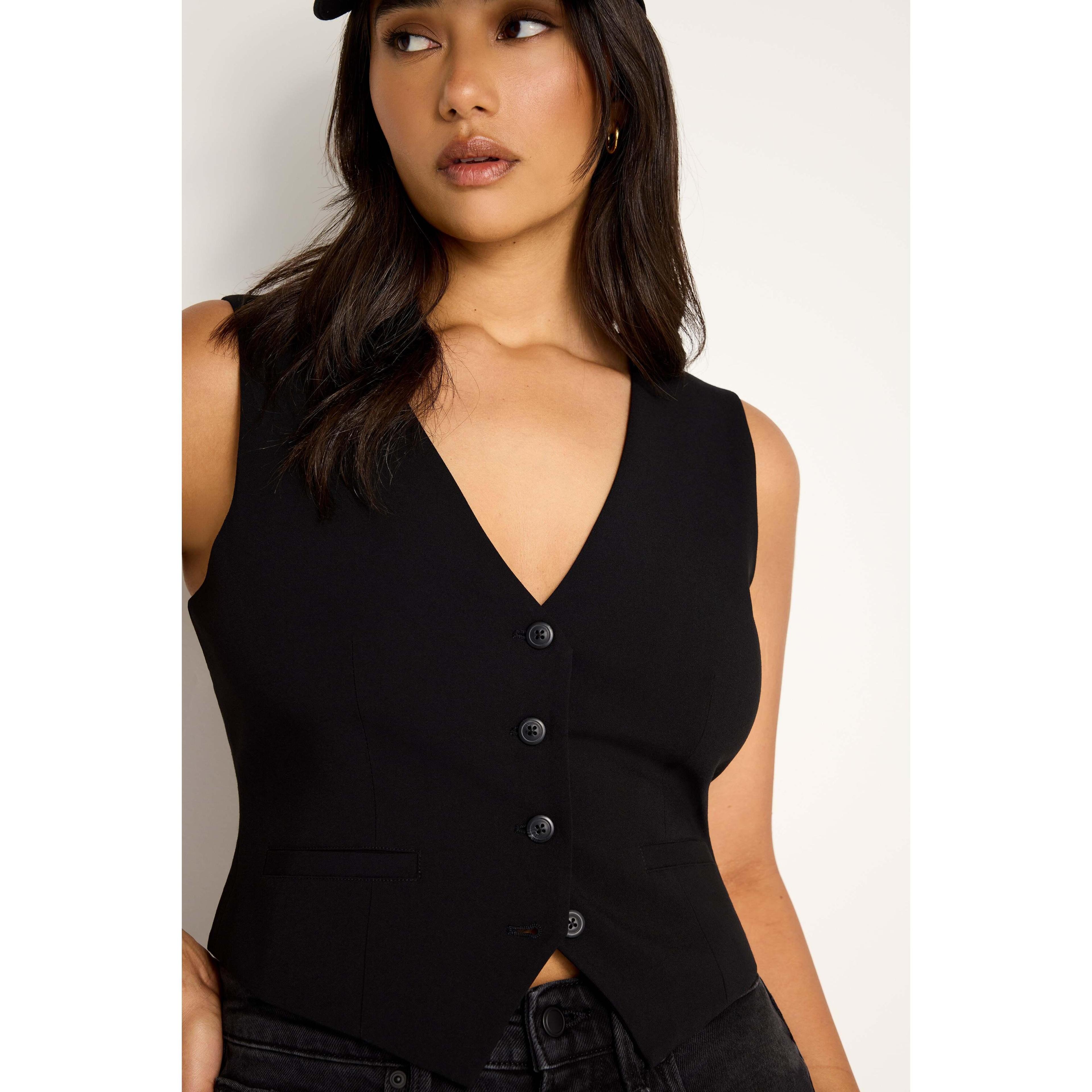 Womens Essential Suiting Vest | | Good American by Khlo Kardashian Product Image