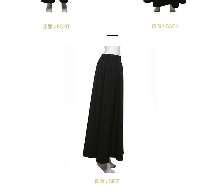 Low Rise Plain Maxi A-Line Skirt Product Image