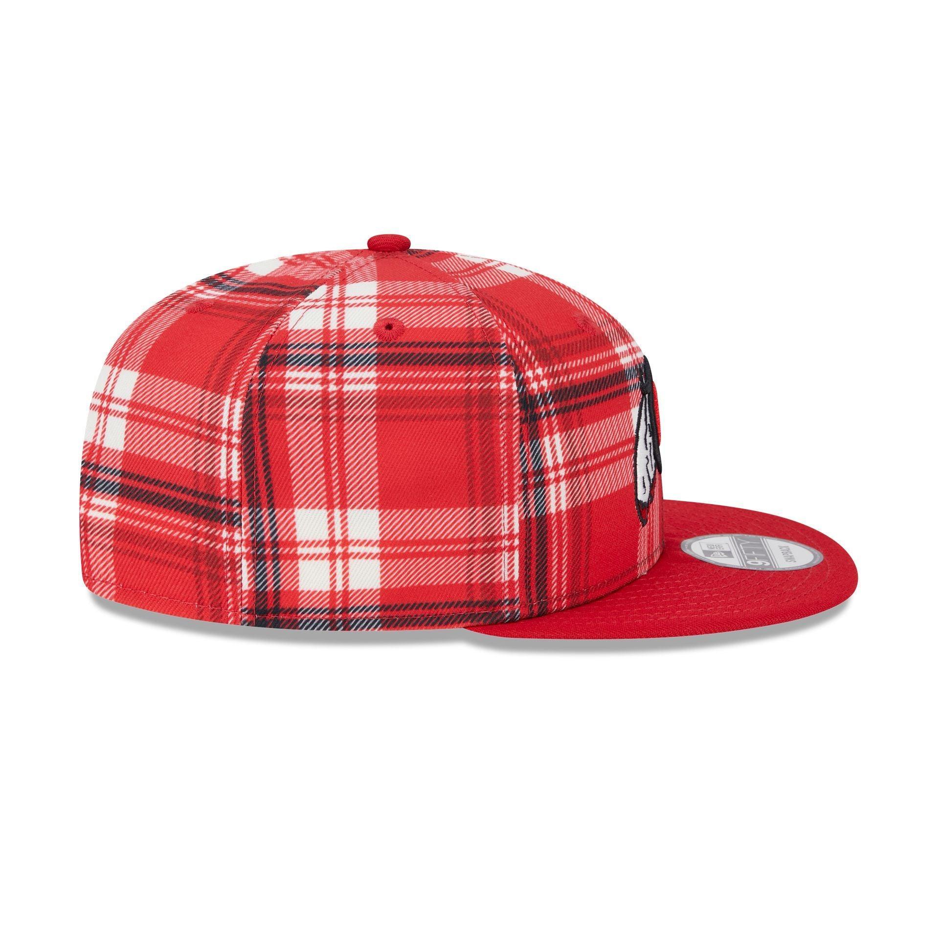 Utah Utes Plaid 9FIFTY Snapback Hat Male Product Image