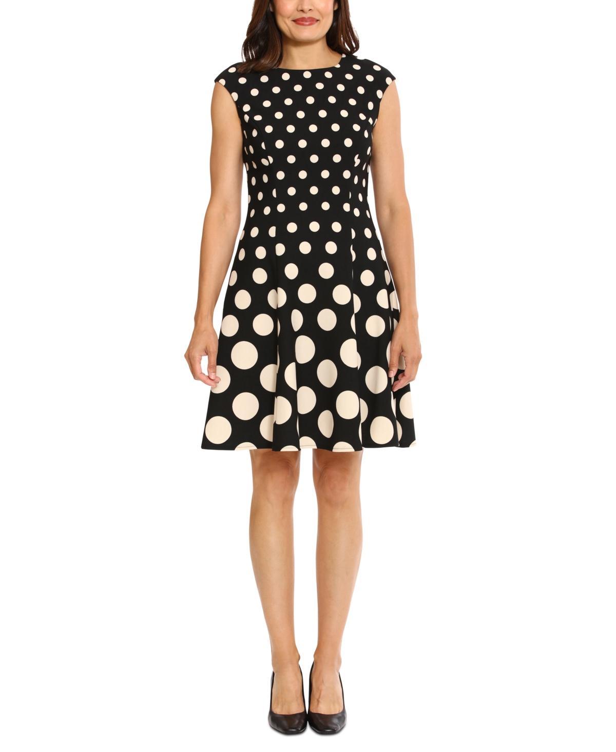 London Times Womens Printed Fit & Flare Dress Product Image