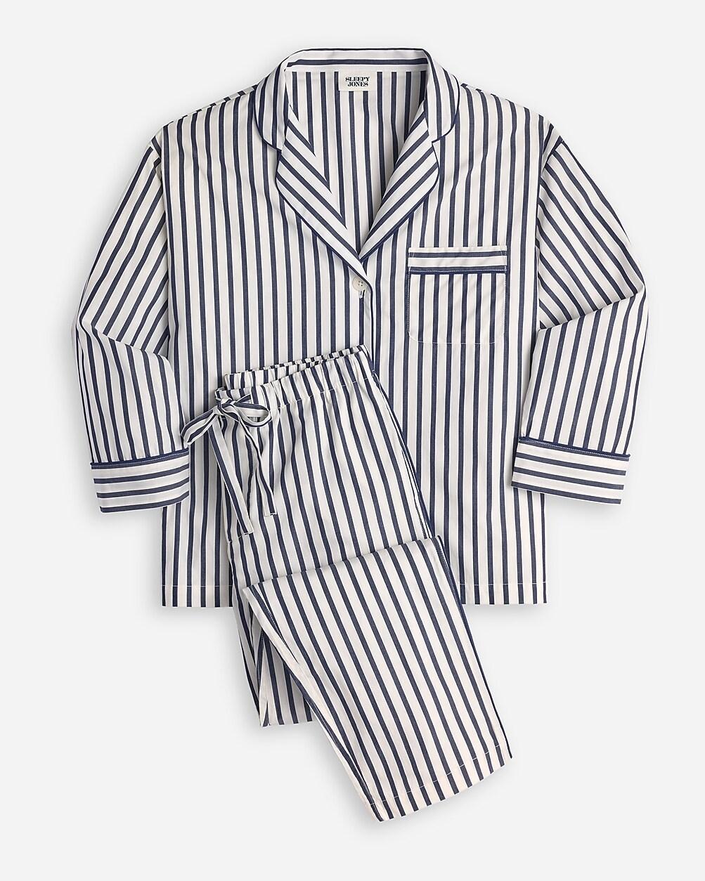 Sleepy Jones womens Marina pajama set in shadow stripe Product Image