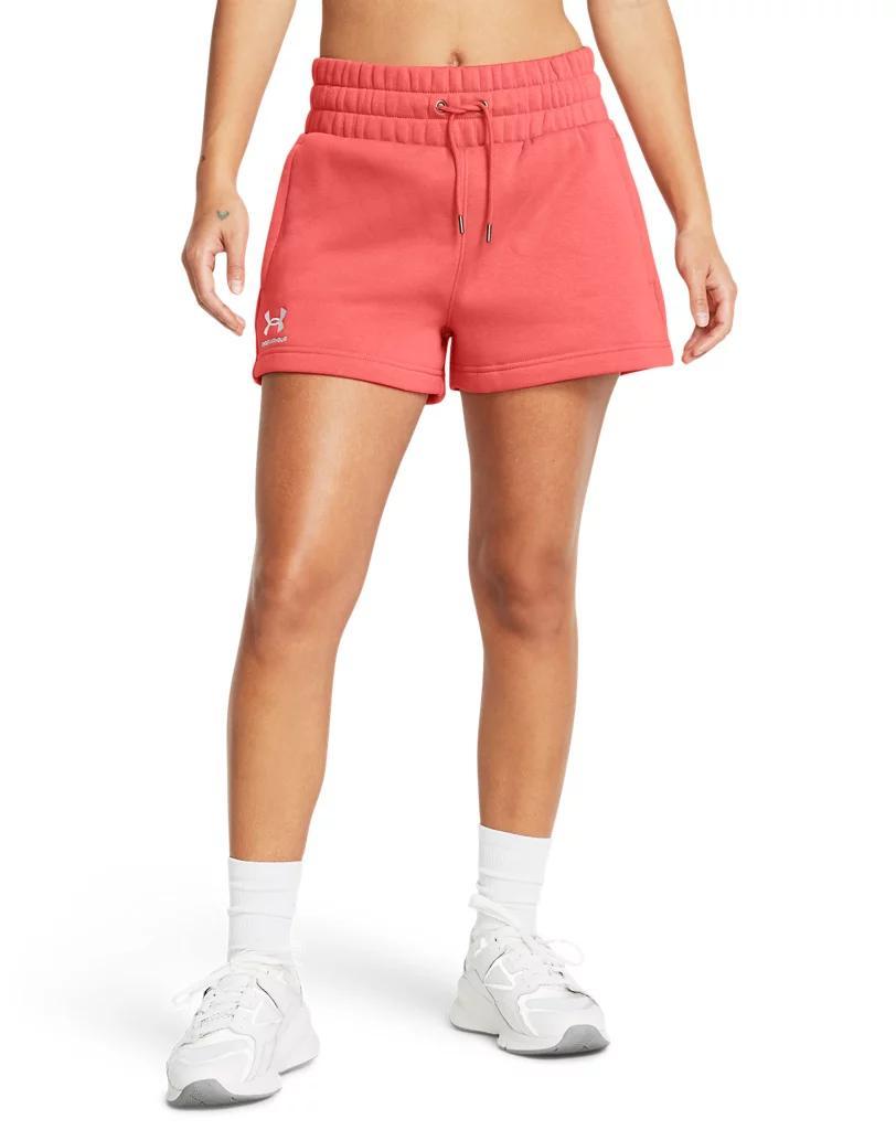 Women's UA Icon Fleece Boxer Shorts Product Image