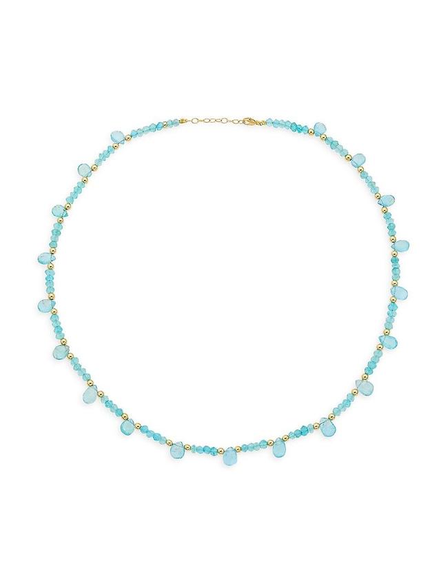 Womens Arizona Apatite Teardrop Beaded Necklace Product Image