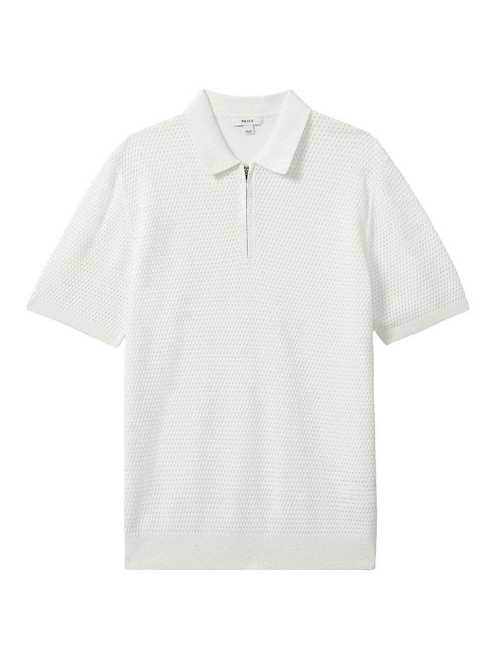 Mens Burnham Cotton-Blend Polo Shirt Product Image