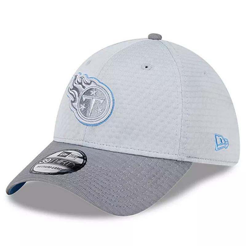 Mens New Era Gray Tennessee Titans 2024 NFL Training Camp 39THIRTY Flex Hat Product Image