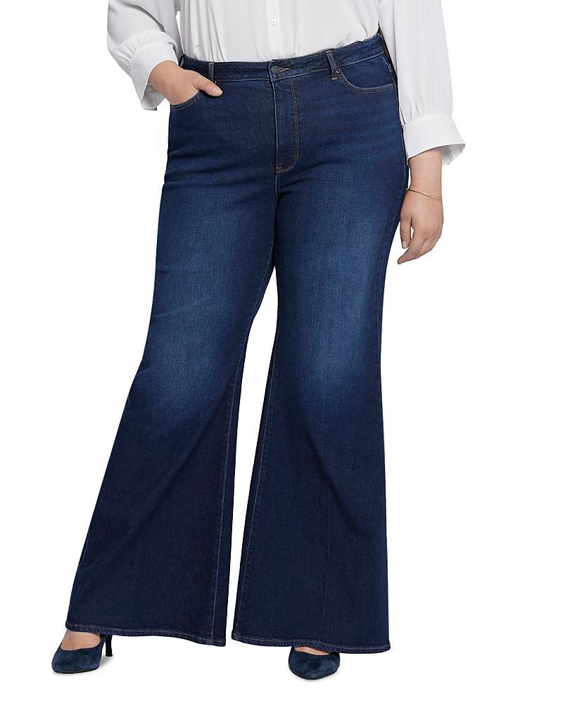 Nydj Plus Mia High Rise Flare Palazzo Jeans in Northbridge Product Image