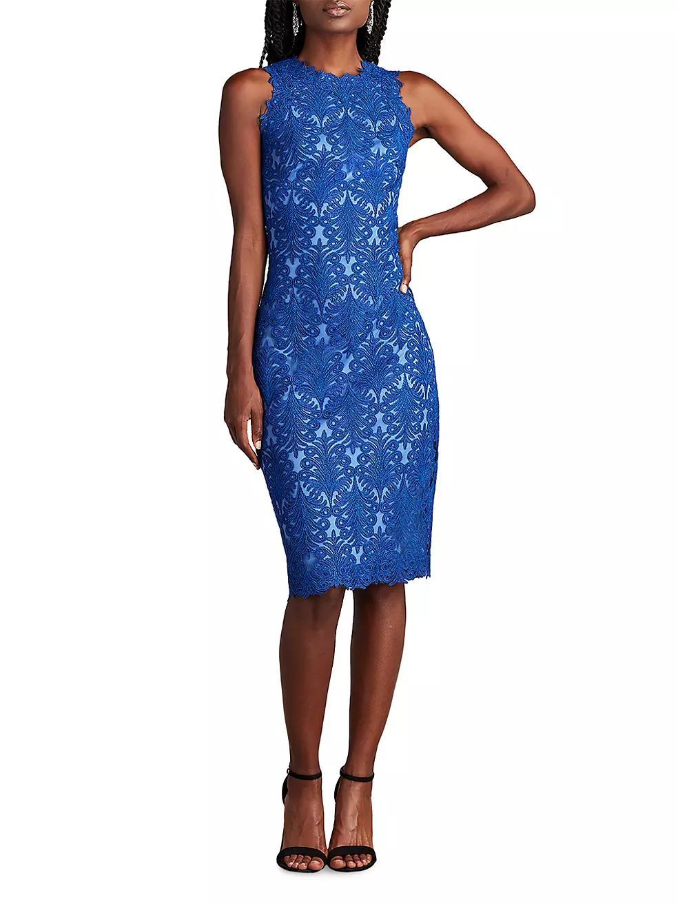 Corded Lace Sheath Dress Product Image