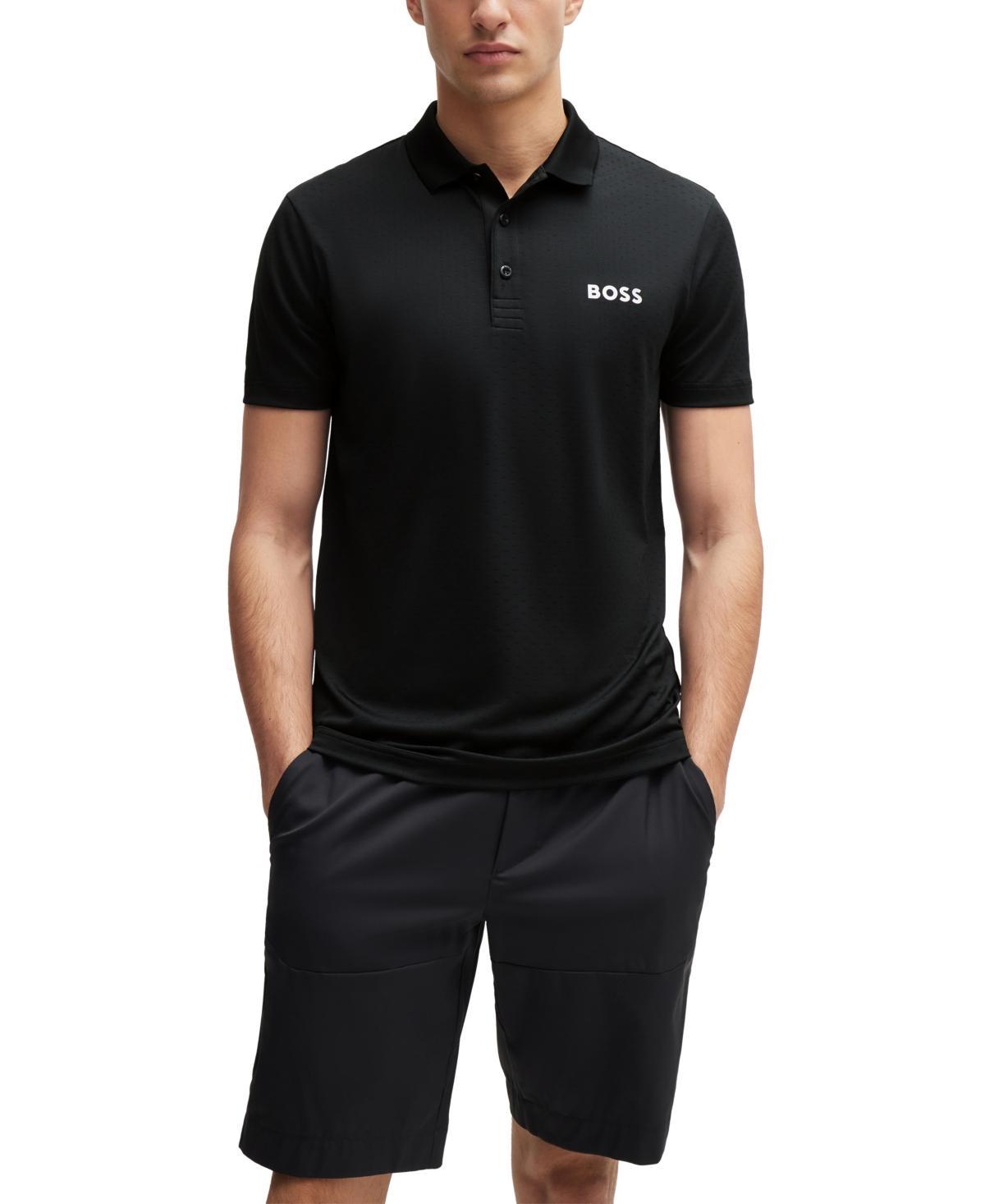 Mens Degrade-Jacquard Polo Shirt Product Image