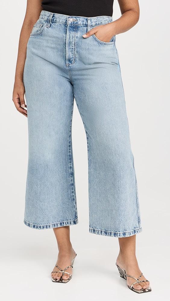 Favorite Daughter The Masha Super High Rise Wide Leg Crop Jeans | Shopbop Product Image