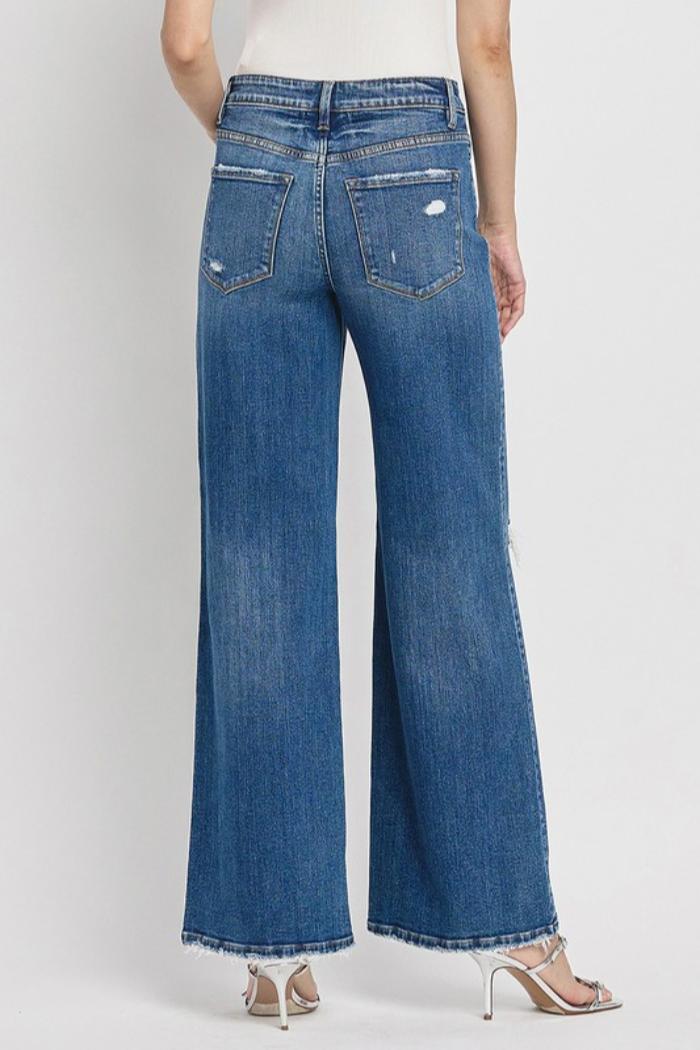 High Rise Wide Leg Jeans Product Image