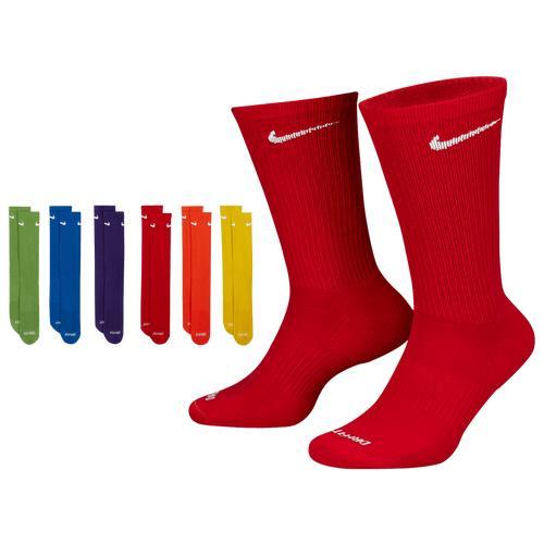 Nike Training Everyday Plus Cushioned 6 pack crew socks in multi Product Image