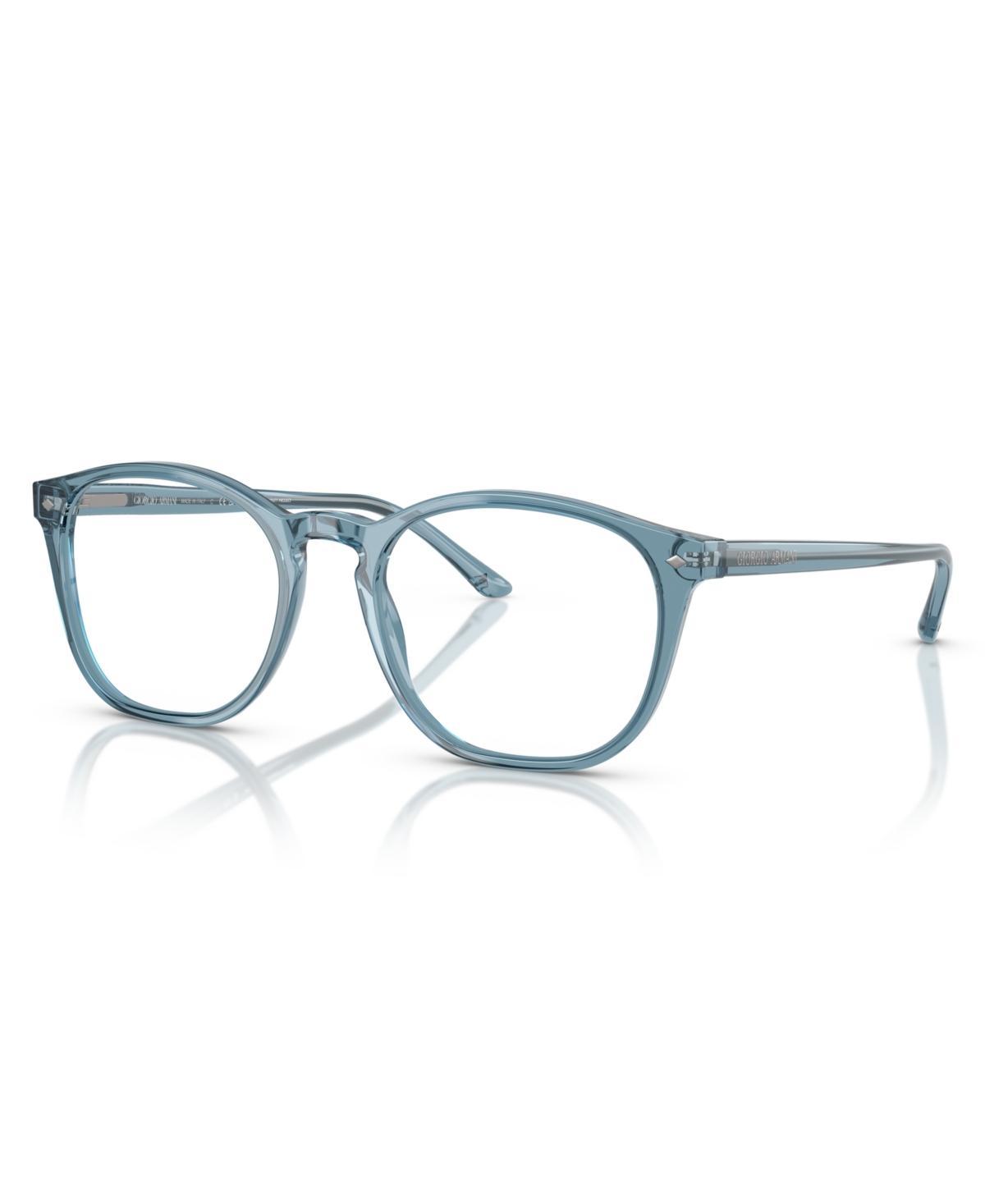 Giorgio Armani Mens Polarized Eyeglasses, AR7074 - Transparent Blue Product Image