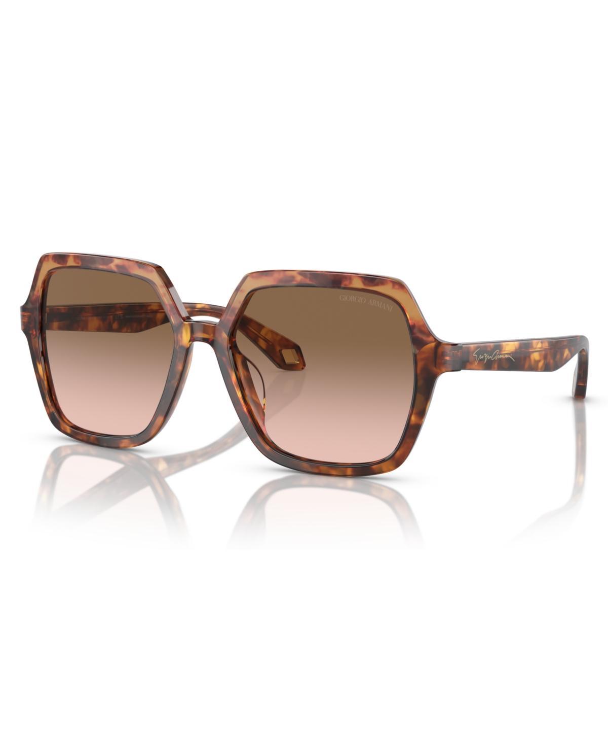 Giorgio Armani Womens Sunglasses, Gradient AR8193U - Orange Havana Product Image