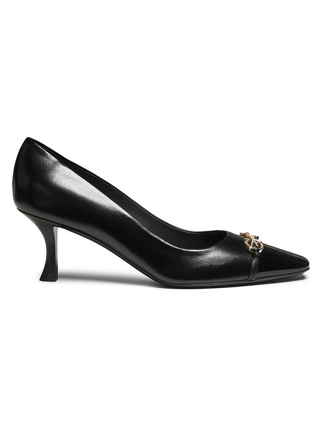 Womens Bria 60MM Patent Leather Cap-Toe Pumps Product Image