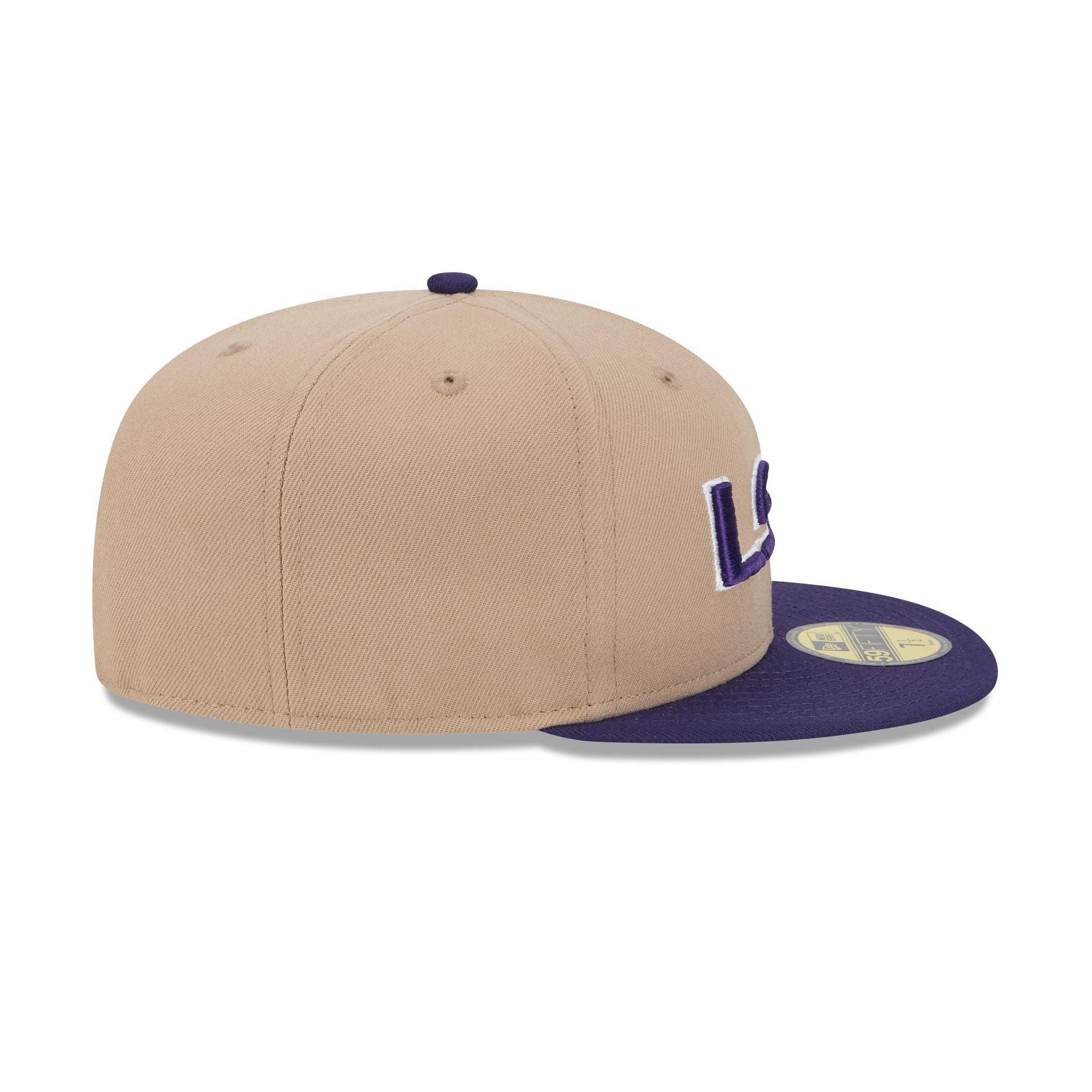 LSU Tigers Camel 59FIFTY Fitted Hat Male Product Image