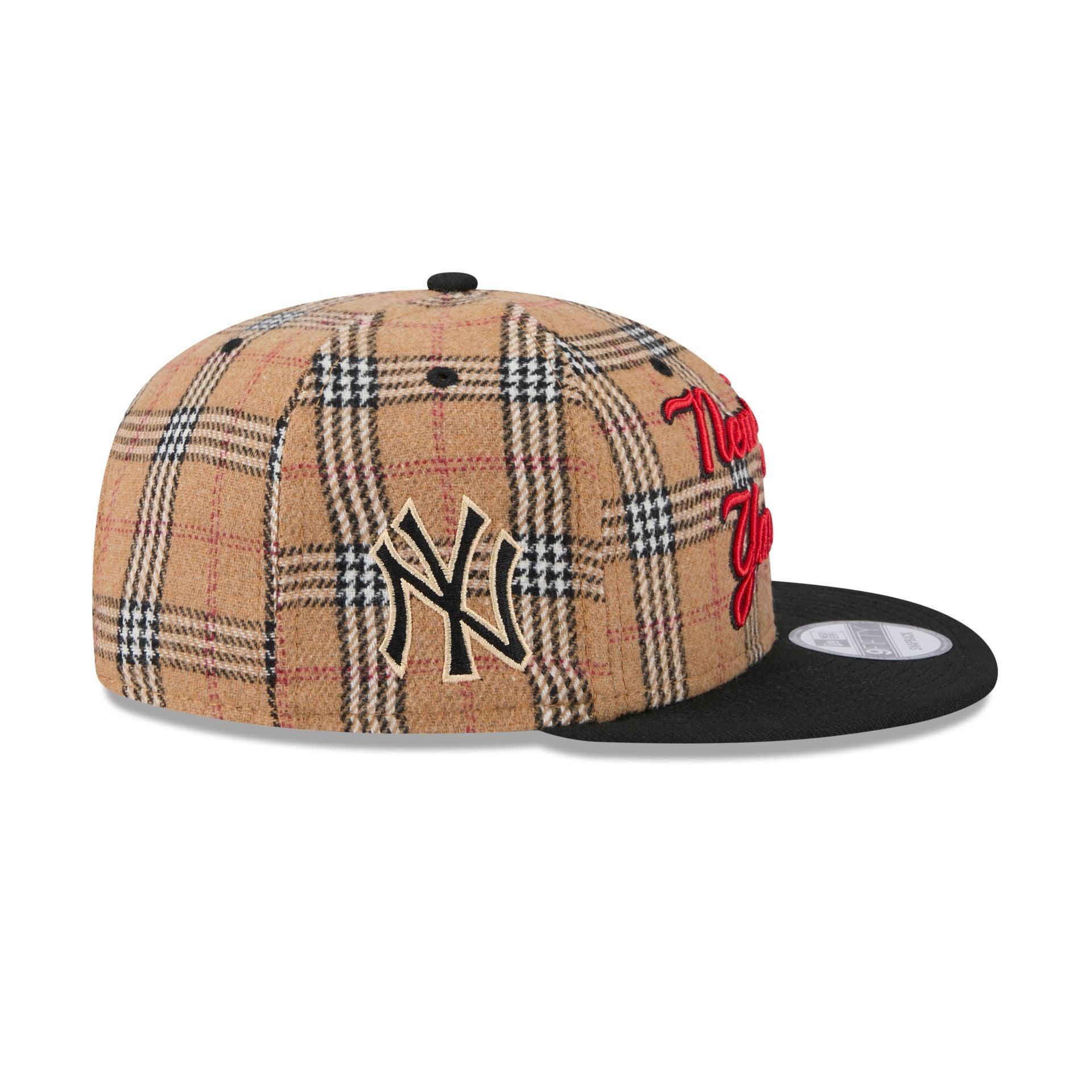 New York Yankees Tan Tartan 9FIFTY Snapback Hat Male Product Image