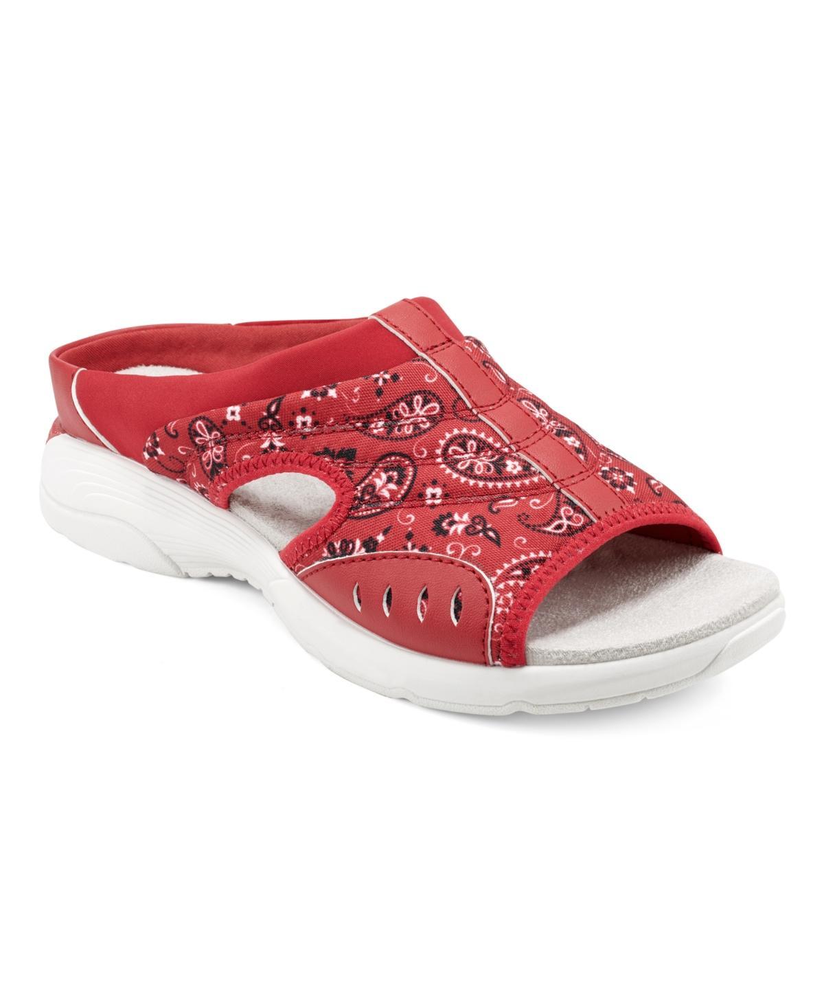 Easy Spirit Womens Traciee Square Toe Casual Flat Sandals Product Image