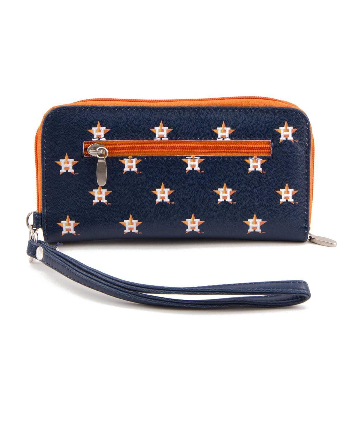 Womens Houston Astros Zip-Around Wristlet Wallet - Blue Product Image