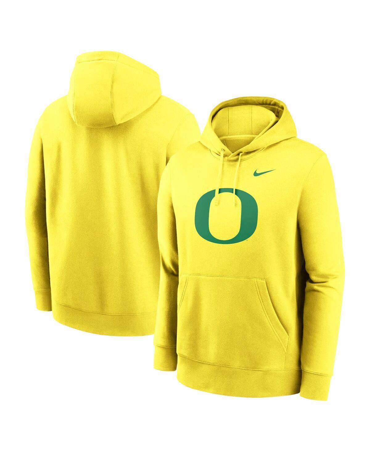 Nike Mens Oregon Ducks Primetime Evergreen Club Fleece Pullover Hoodie Product Image