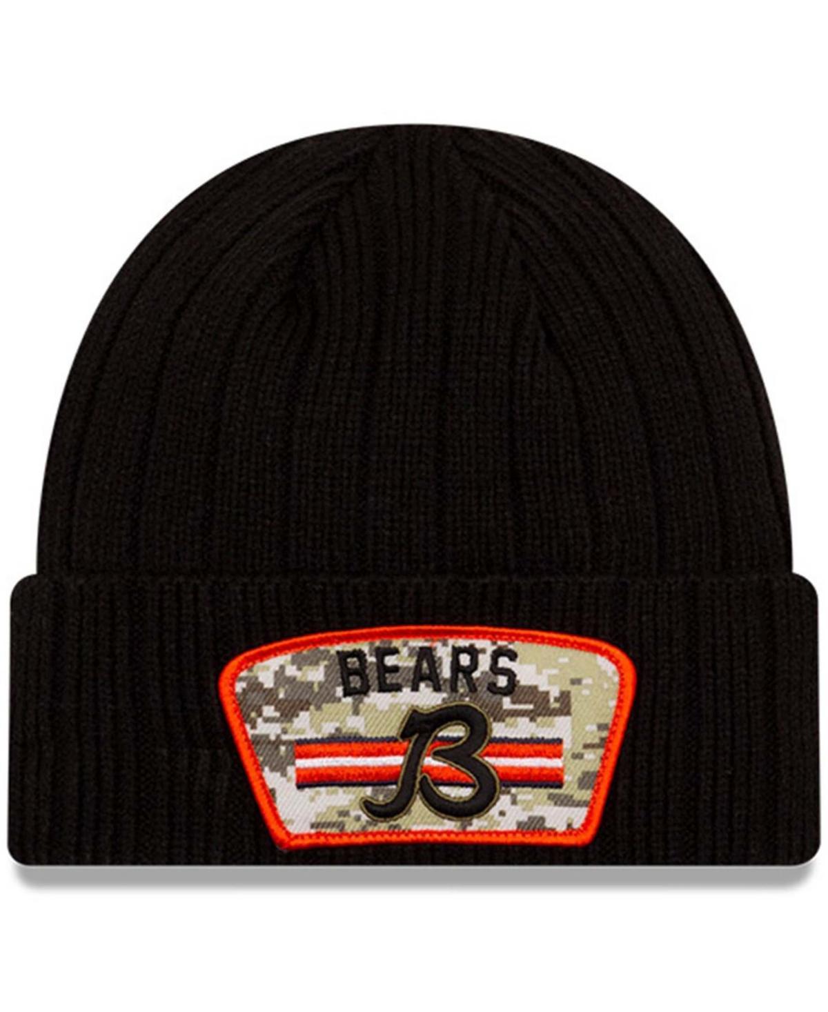 Mens Black Chicago Bears 2021 Salute To Service B Cuffed Knit Hat Product Image