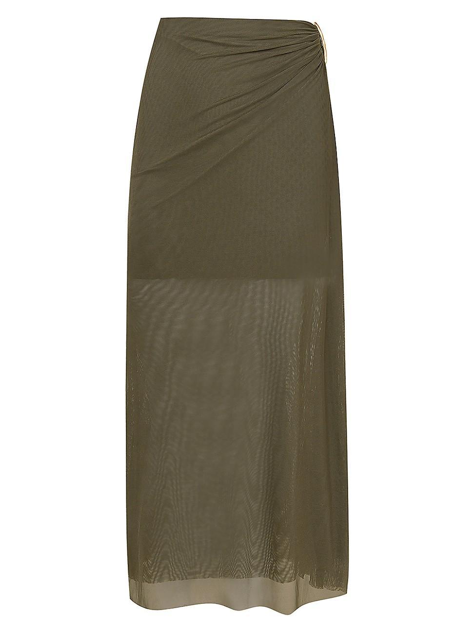 Womens Solid Amira Maxi Skirt Product Image