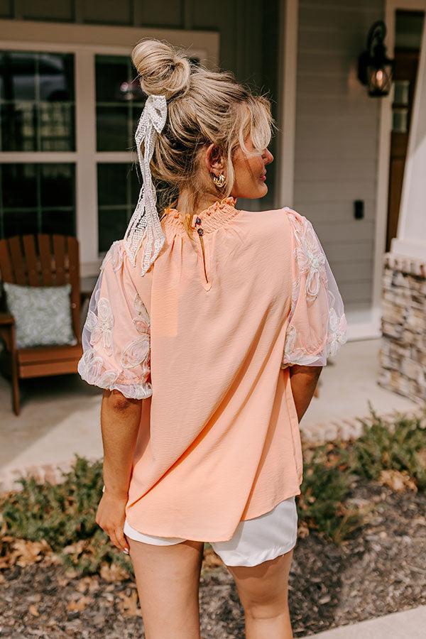 Cherished Moment Shift Top in Peach Product Image