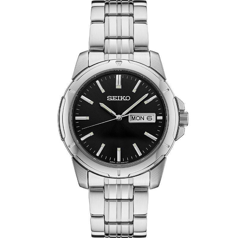 Seiko Mens Essential Quartz Analog Stainless Steel Bracelet Watch Product Image