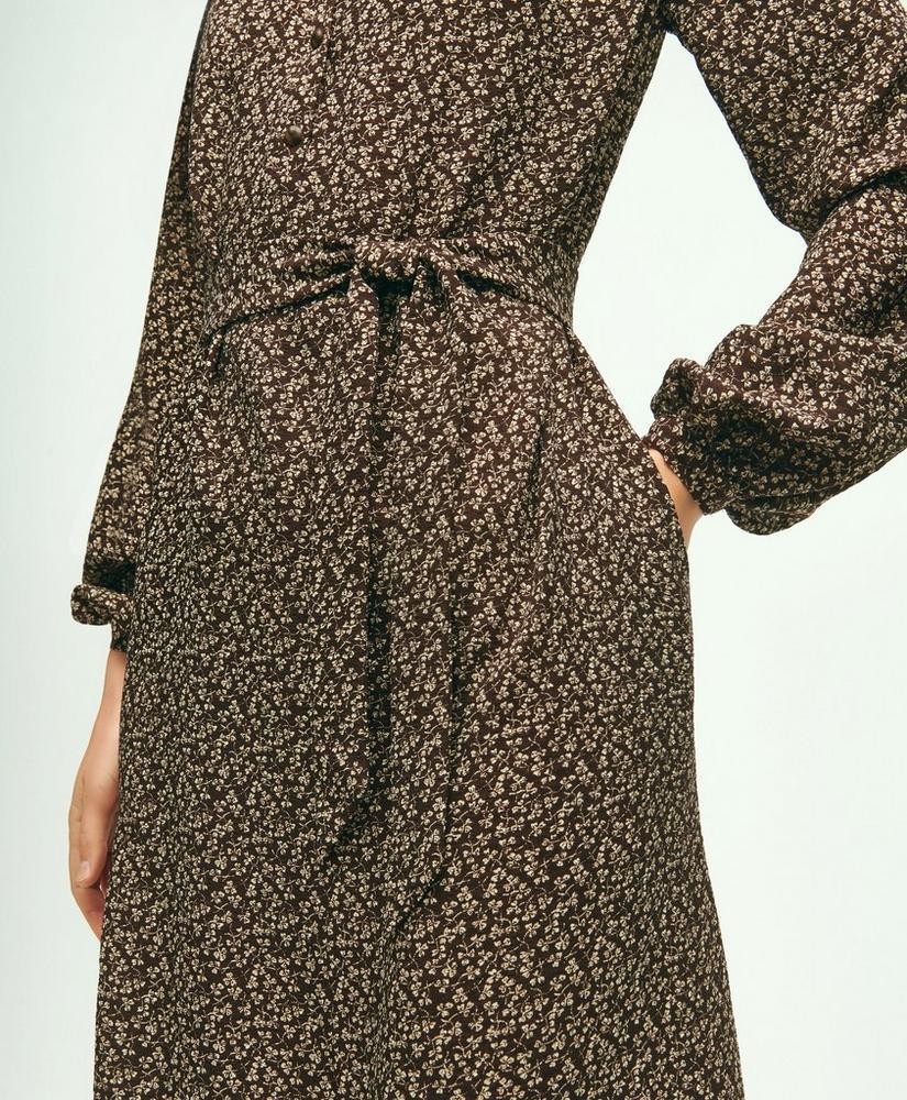 Flowy Printed Shirt Dress Product Image