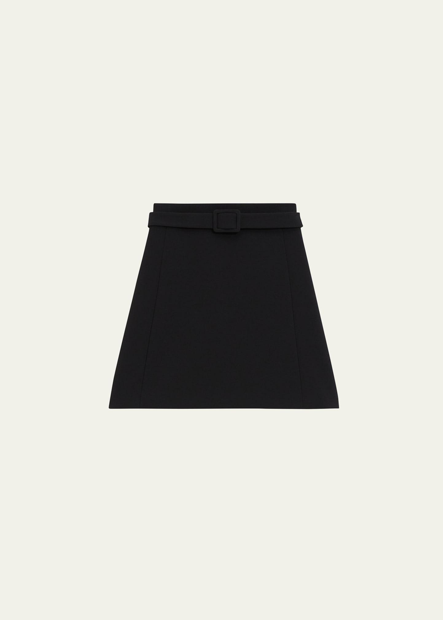 Tailored Crepe A-Line Mini Skirt product image