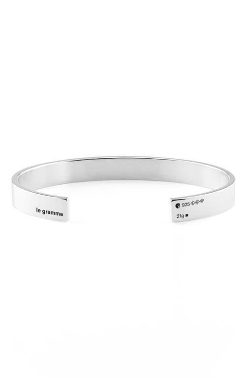 le gramme Mens 21G Sterling Silver Cuff Bracelet Product Image