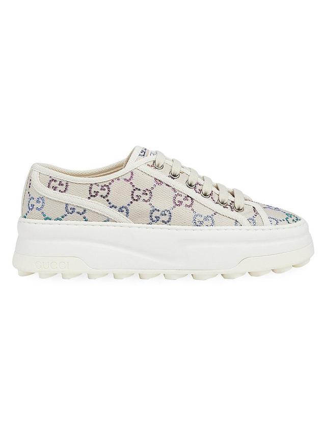 Womens GG Crystal Trek Canvas Low-Top Sneakers Product Image