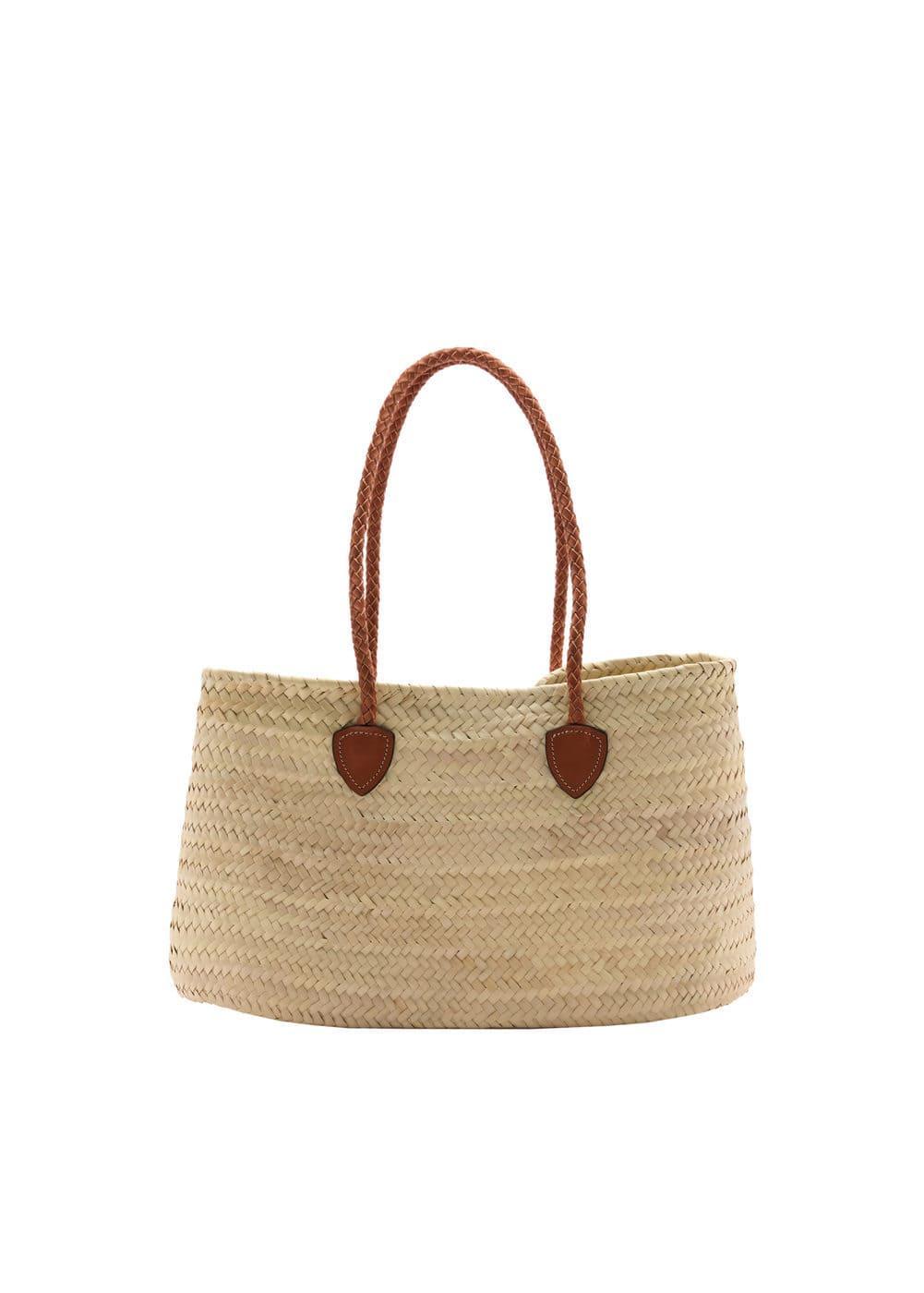 MANGO - Double strap basket bag - One size - Women Product Image